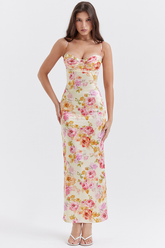 Josefina Ivory Floral Maxi Dress | Dress In Beauty